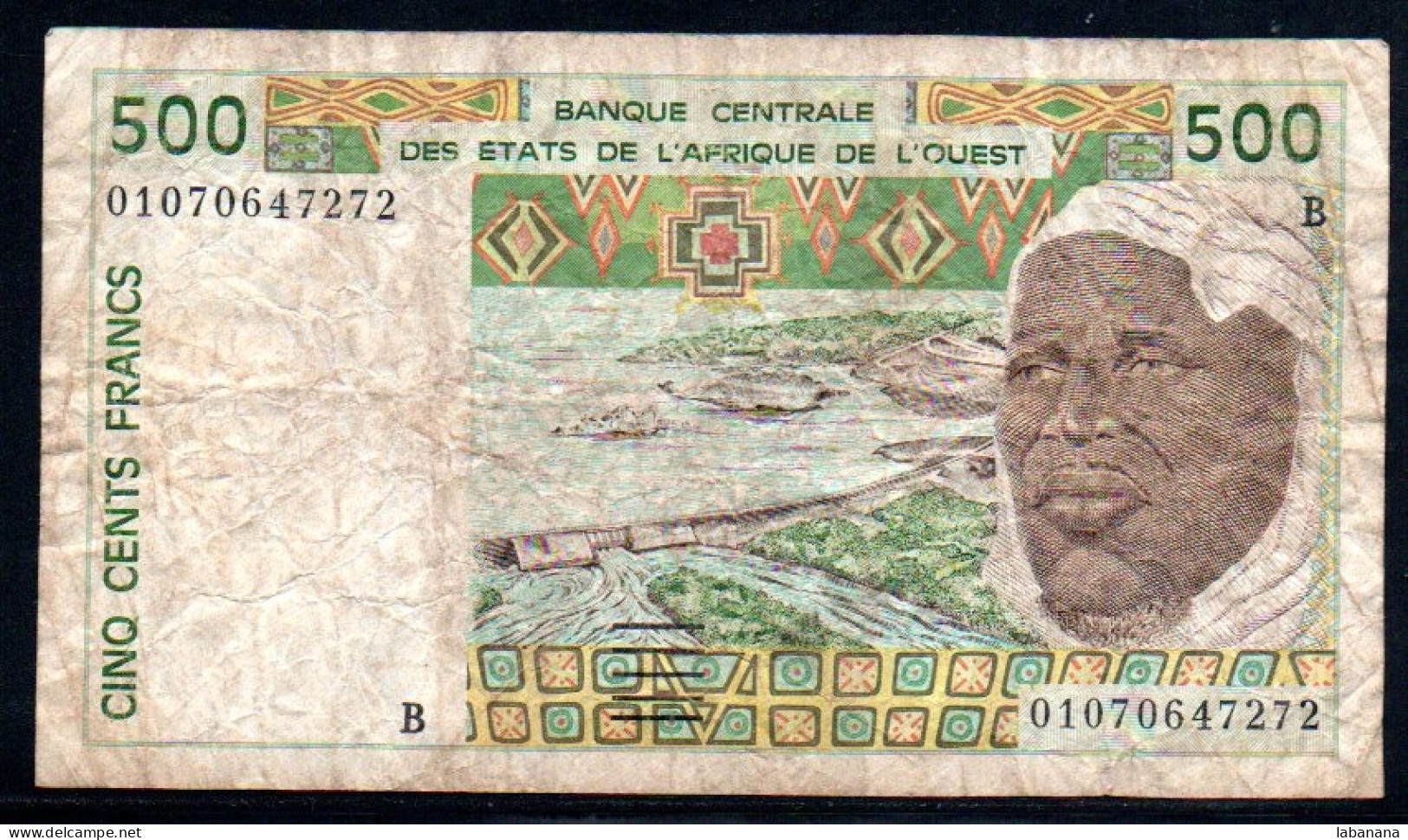 509-Bénin 500fr 2001 B0107 - Benin