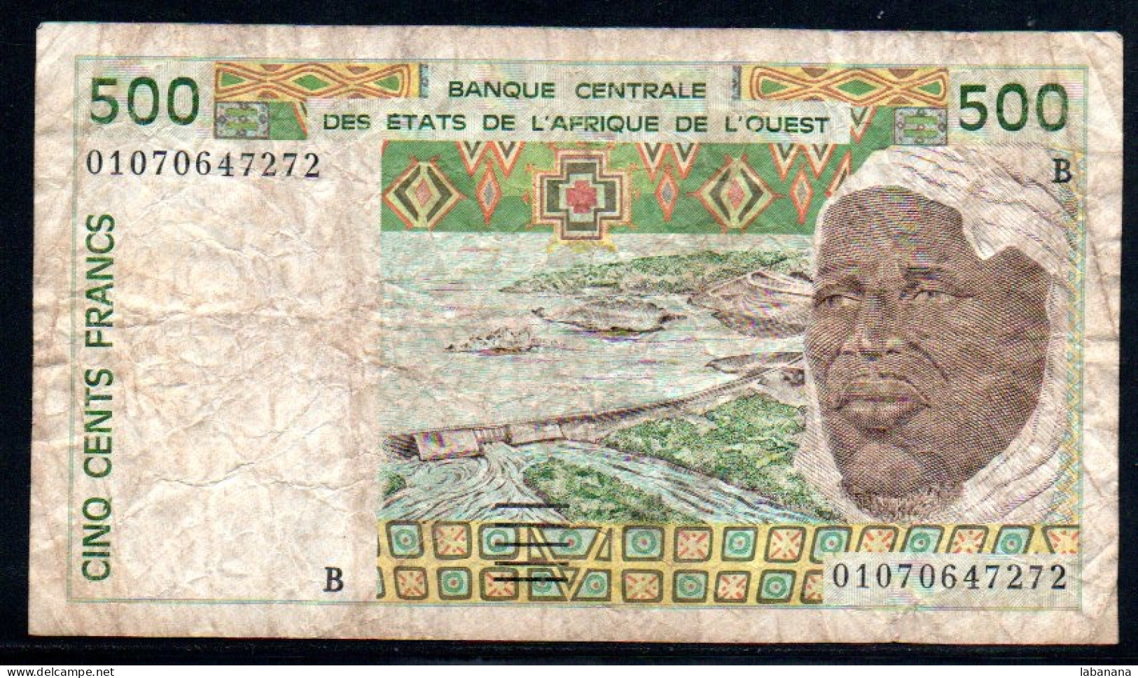 509-Bénin 500fr 2001 B0107 - Bénin