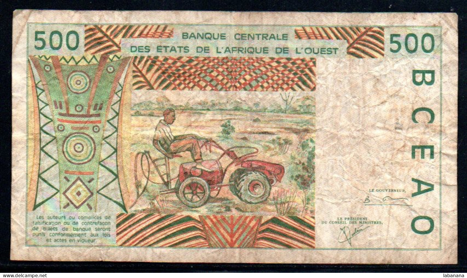 509-Bénin 500fr 2001 B0107 - Benin