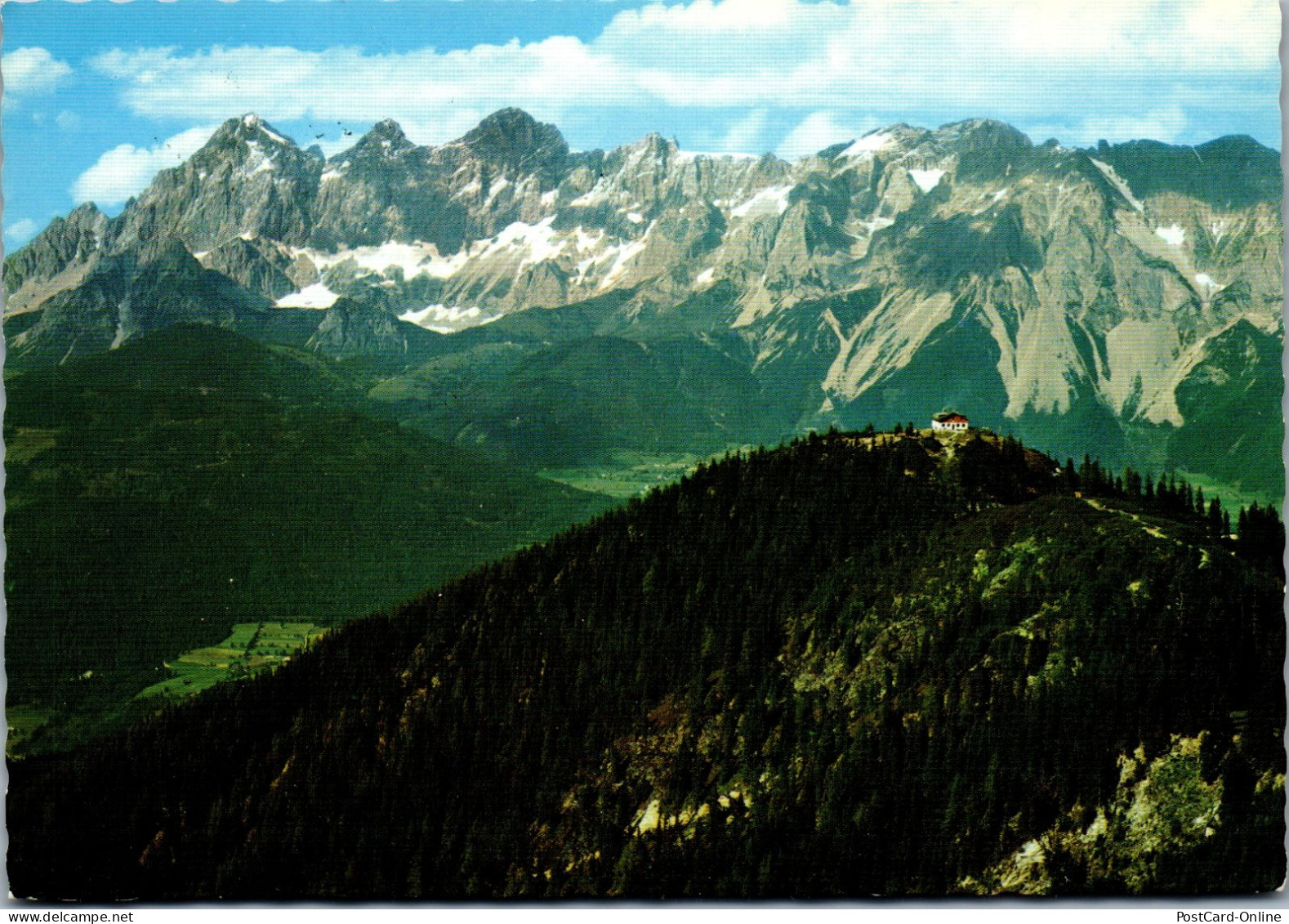 48852 - Steiermark - Schladming , Hochwurzenhütte Gegen Die Dachsteingruppe - Gelaufen 1977 - Schladming