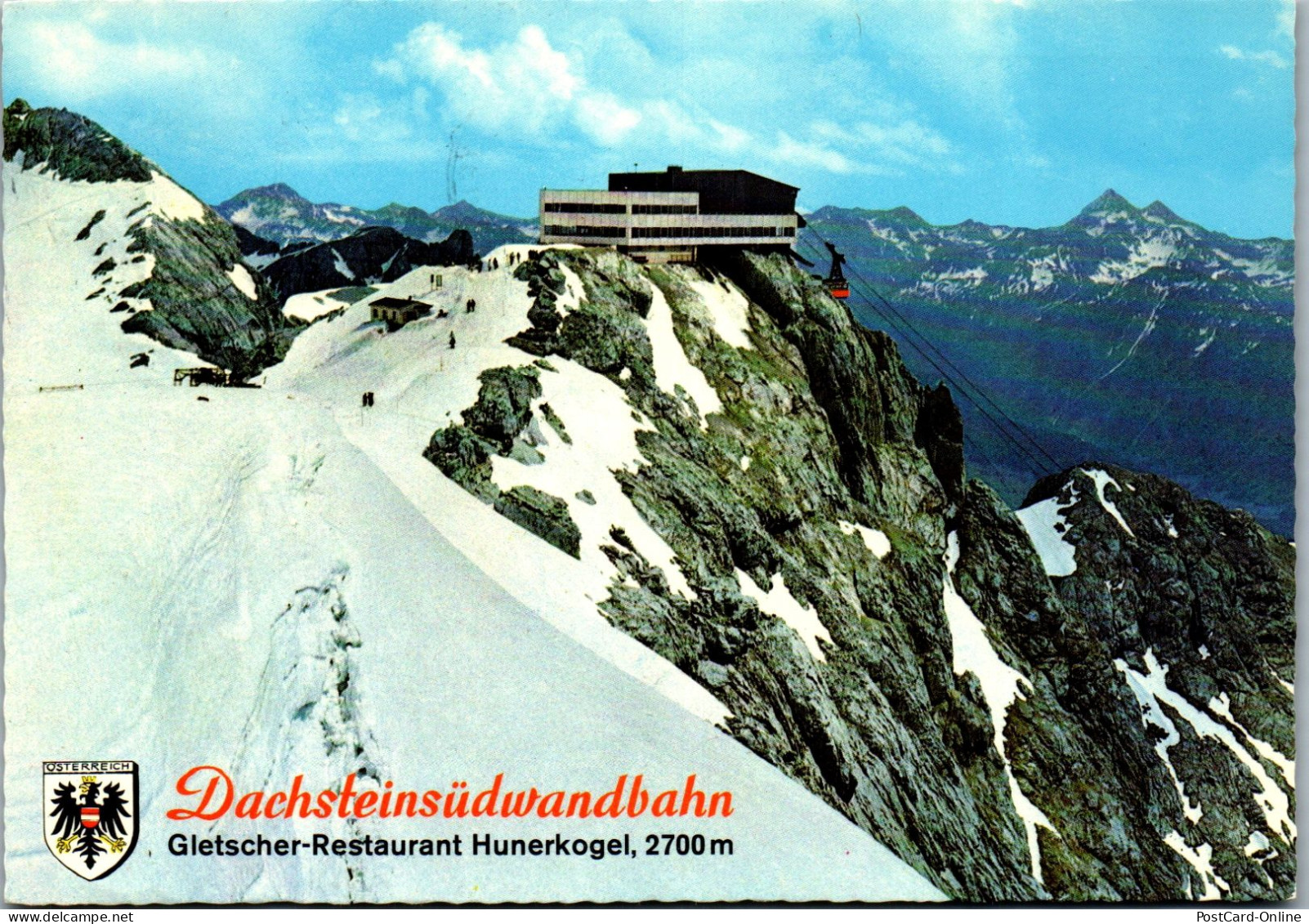 48851 - Steiermark - Ramsau , Bergstation Hunerkogel , Gletscherbahn , Dachsteinsüdwand Bahn - Gelaufen  - Ramsau Am Dachstein