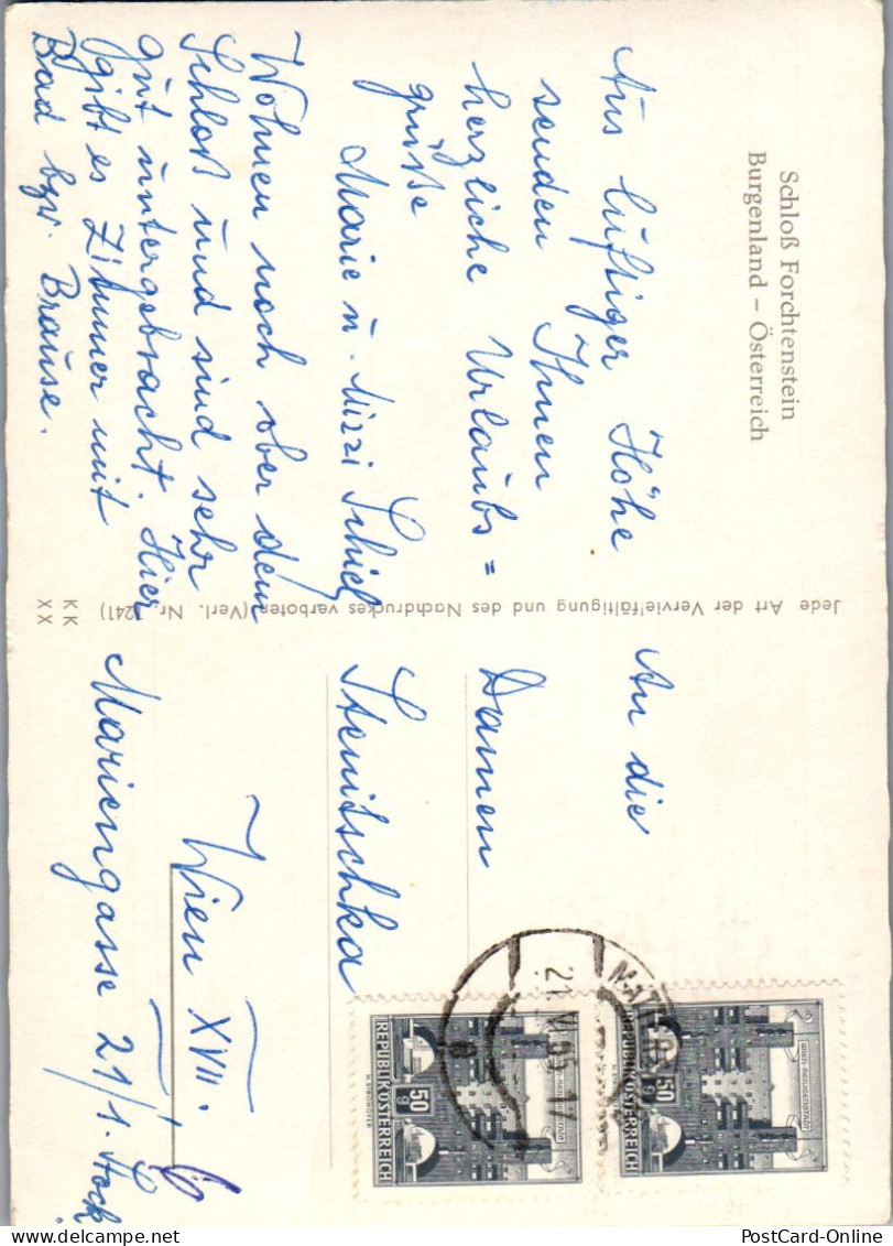 48787 - Burgenland - Mattersburg , Schloß Forchenstein - Gelaufen 1965 - Forchenstein