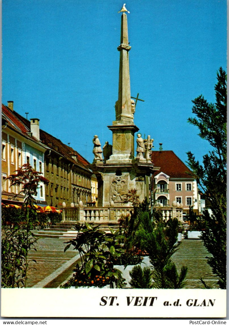 48766 - Kärnten - St. Veit A. D. Glan , Hauptplatz Mit Pestsäule - Nicht Gelaufen  - St. Veit An Der Glan