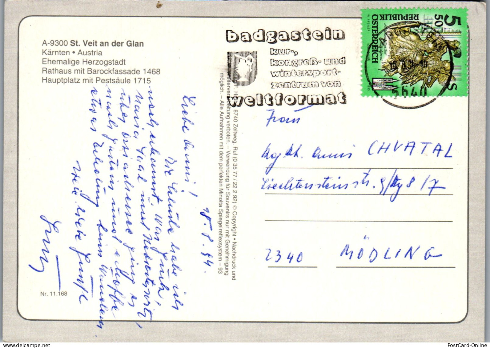 48767 - Kärnten - St. Veit A. D. Glan , Mehrbildkarte - Gelaufen 1994 - St. Veit An Der Glan