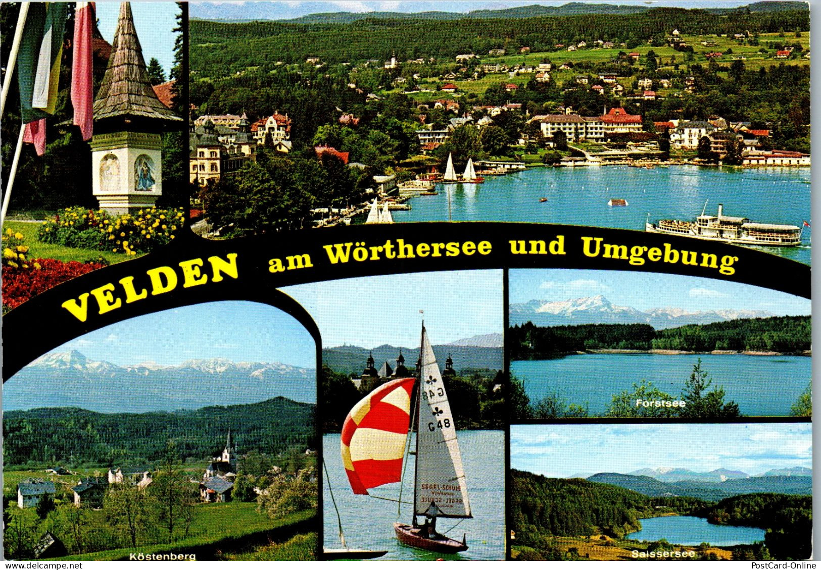 48759 - Kärnten - Velden , Am Wörthersee , Mehrbildkarte - Gelaufen  - Velden