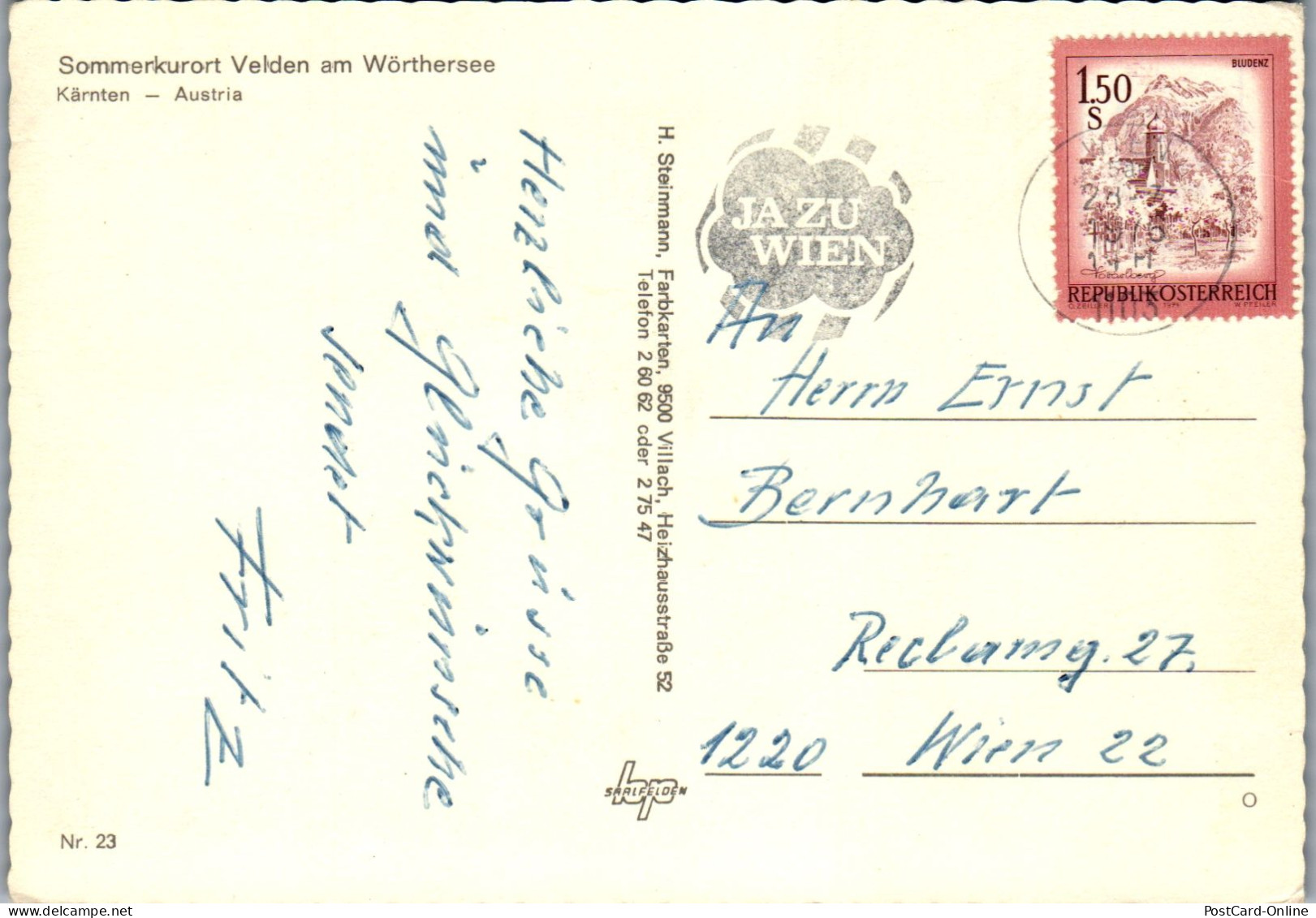 48752 - Kärnten - Velden , Am Wörthersee , Mehrbildkarte - Gelaufen 1976 - Velden