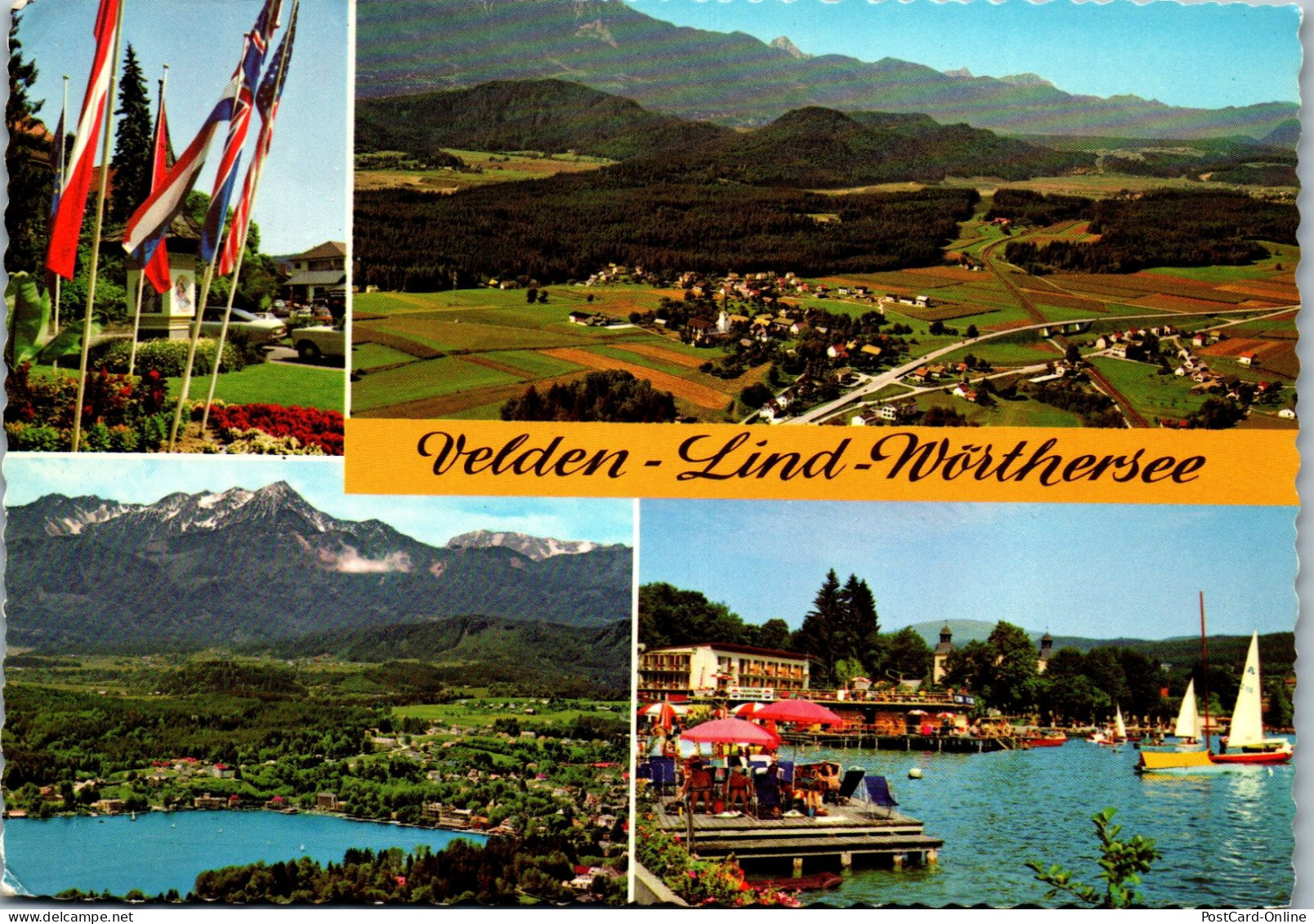 48750 - Kärnten - Velden , Lind , Wörthersee , Mehrbildkarte , Mittagskogel - Gelaufen  - Velden