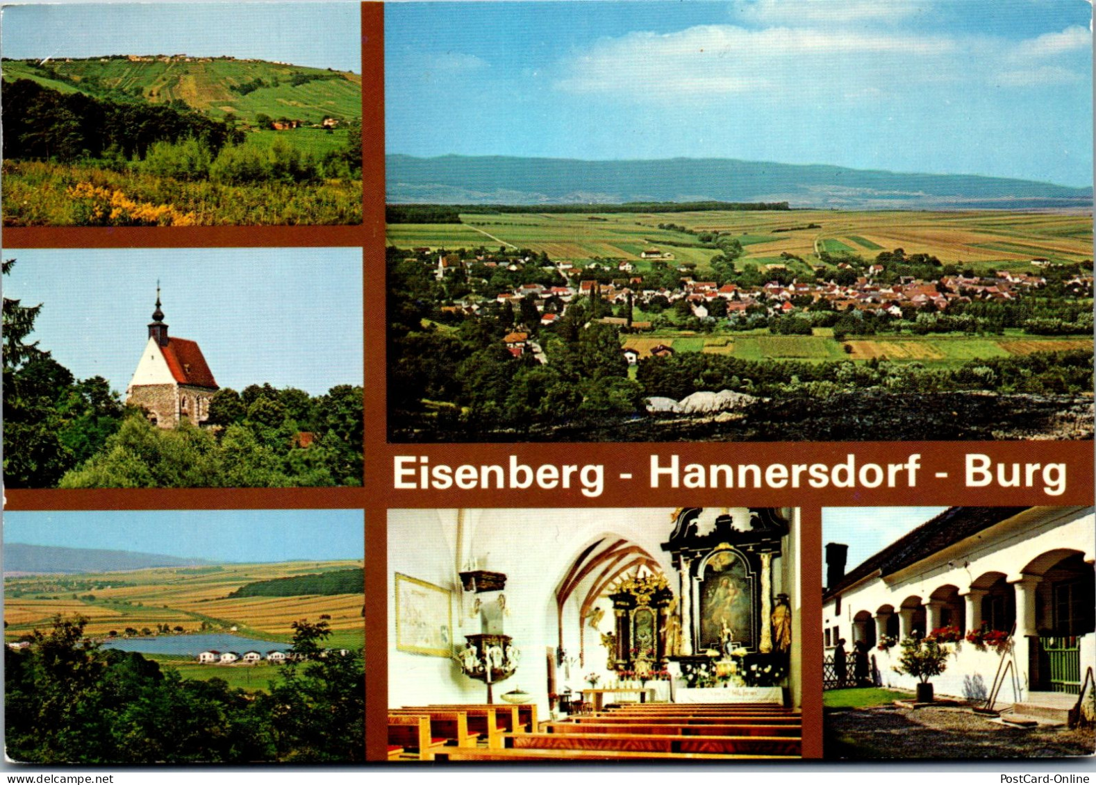 48743 - Burgenland - Eisenberg , Hannersdorf , Burg , Mehrbildkarte - Gelaufen  - Oberwart