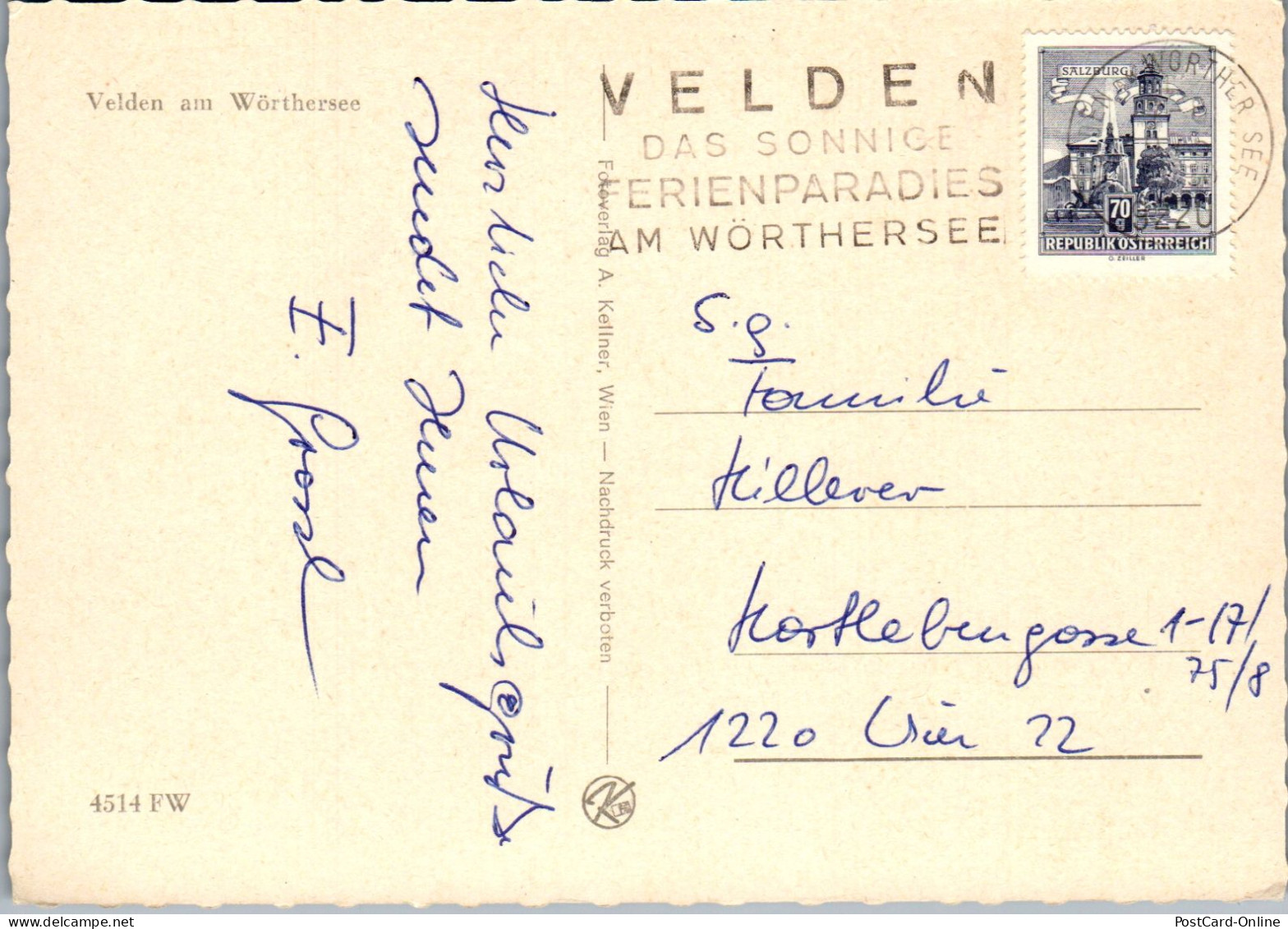 48745 - Kärnten - Velden , Am Wörthersee - Gelaufen  - Velden