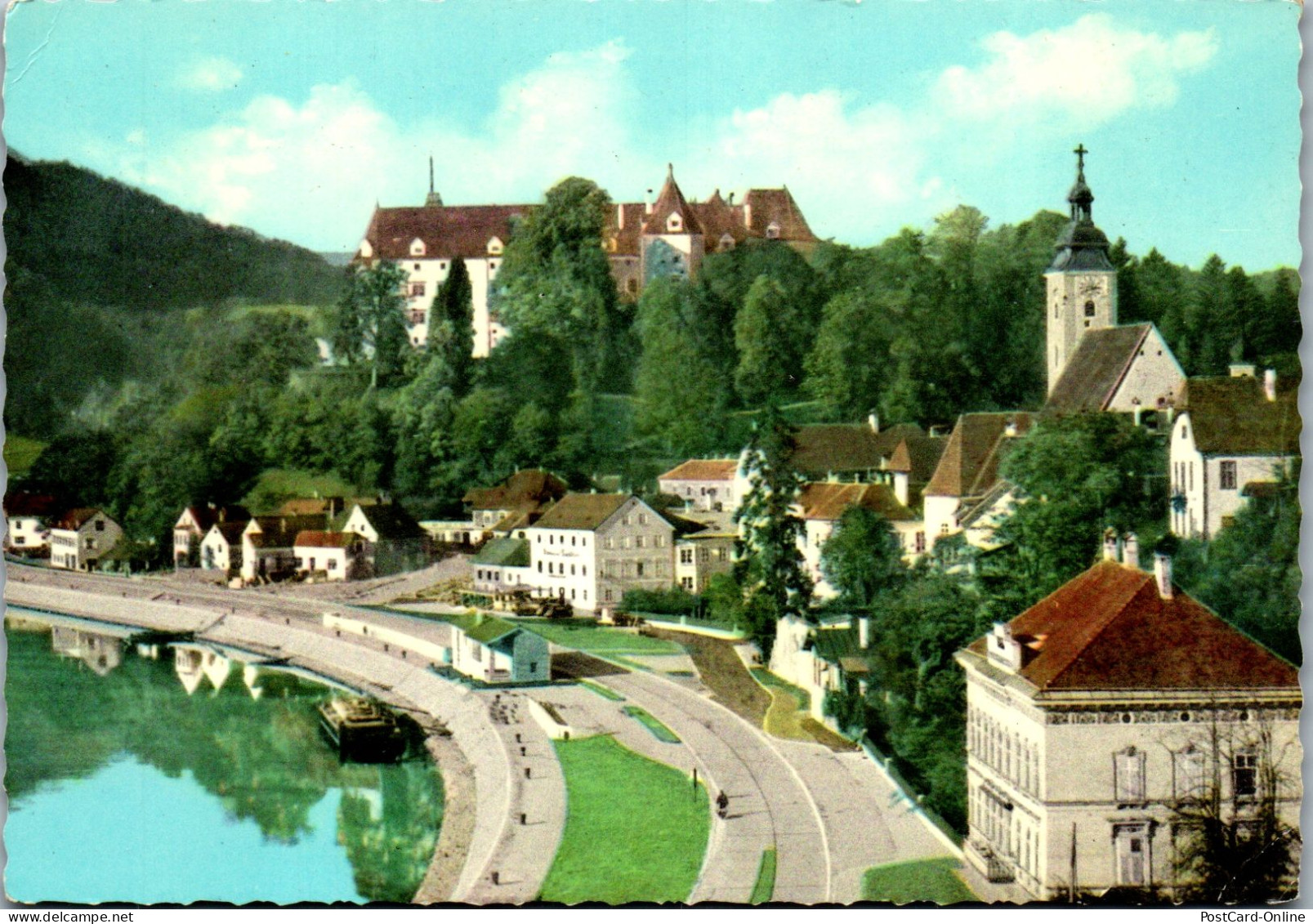 48725 - Oberösterreich - Grein A. D. Donau , Panorama - Gelaufen  - Grein