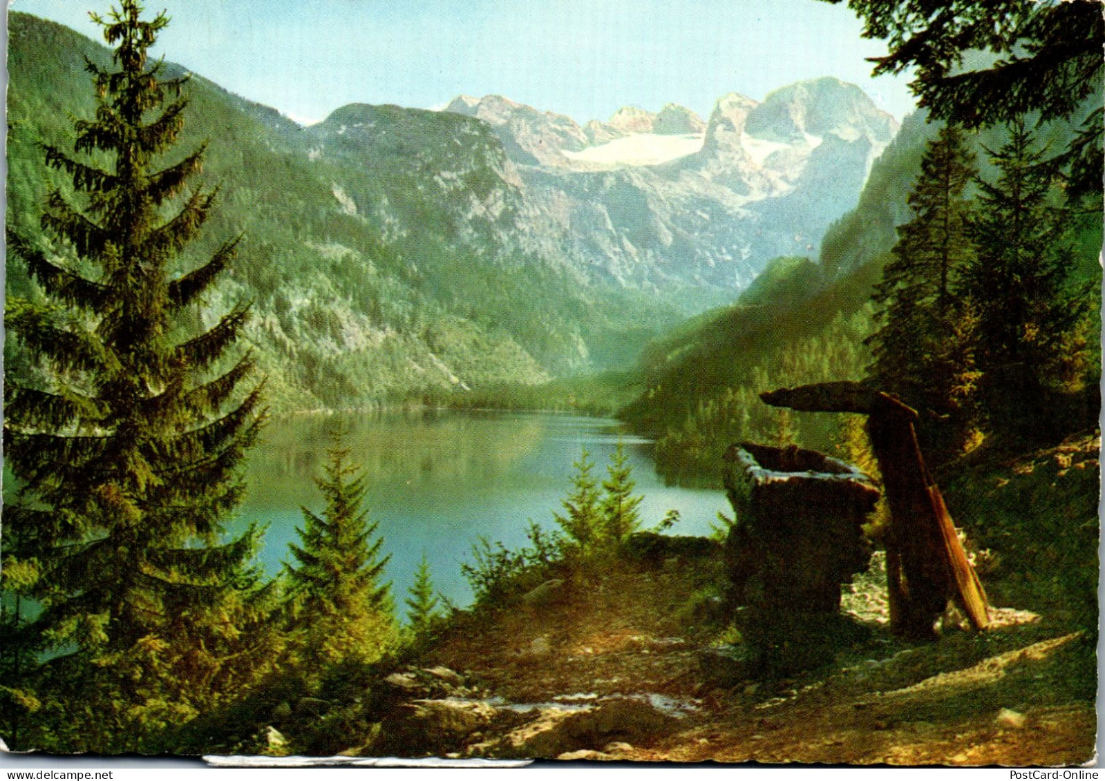 48713 - Oberösterreich - Gosausee , Mit Dachstein - Gelaufen 1970 - Gmunden