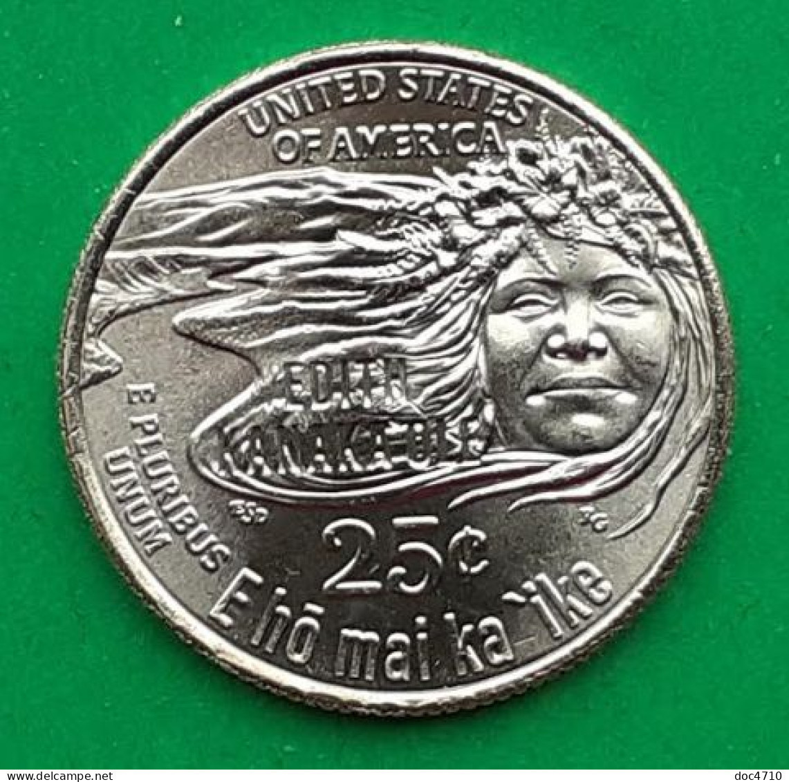 USA Quarter 1/4 Dollar 2023 D, American Women - Edith Kanakaʻole, KM#779, Unc - 2010-...: National Parks