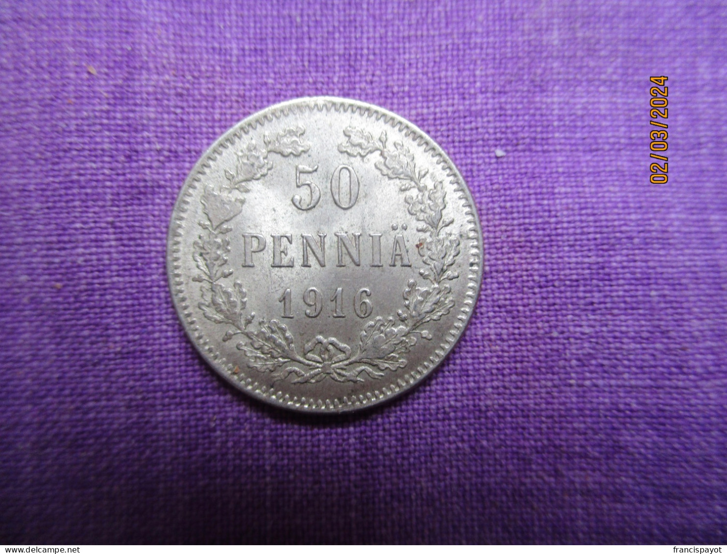 Finland: 50 Pennia 1916 - Finlande