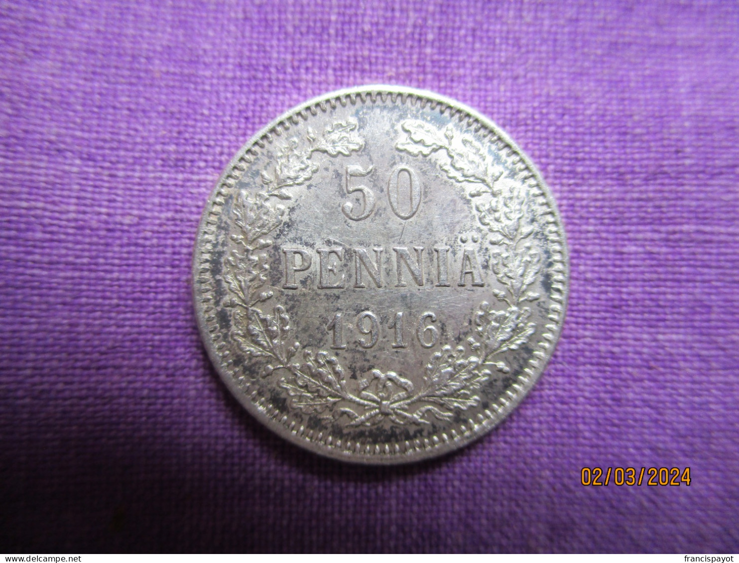 Finland: 50 Pennia 1916 - Finlande