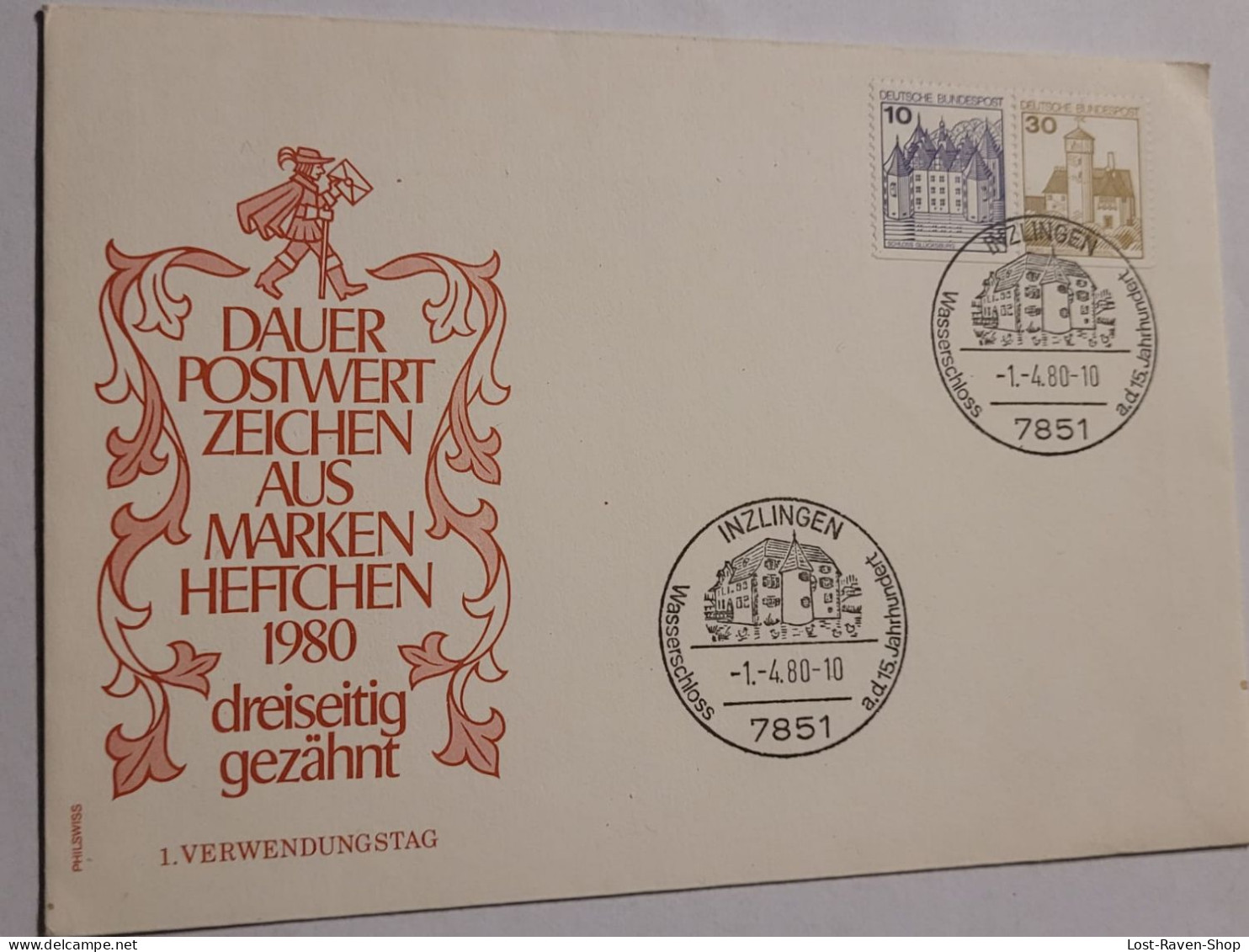 Stempel Inzlingen Wasserschloss - Buste - Usati