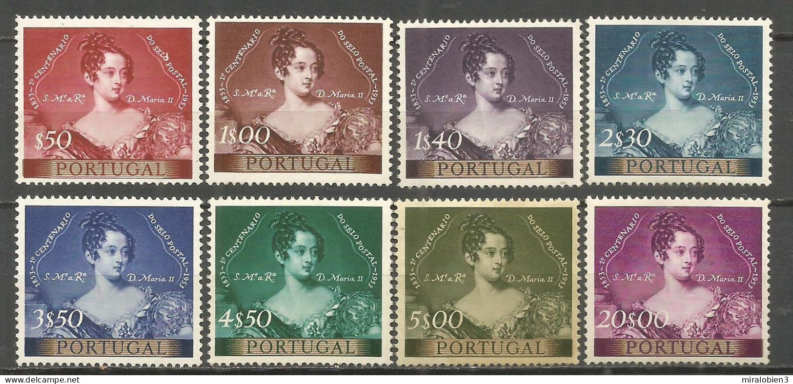 PORTUGAL YVERT NUM. 797/804 ** MUNDIFIL 786/793 ** SERIE COMPLETA SIN FIJASELLOS - Unused Stamps