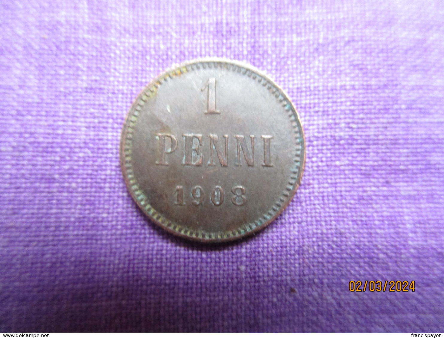 Finland: 1 Penni 1908 - Finlande