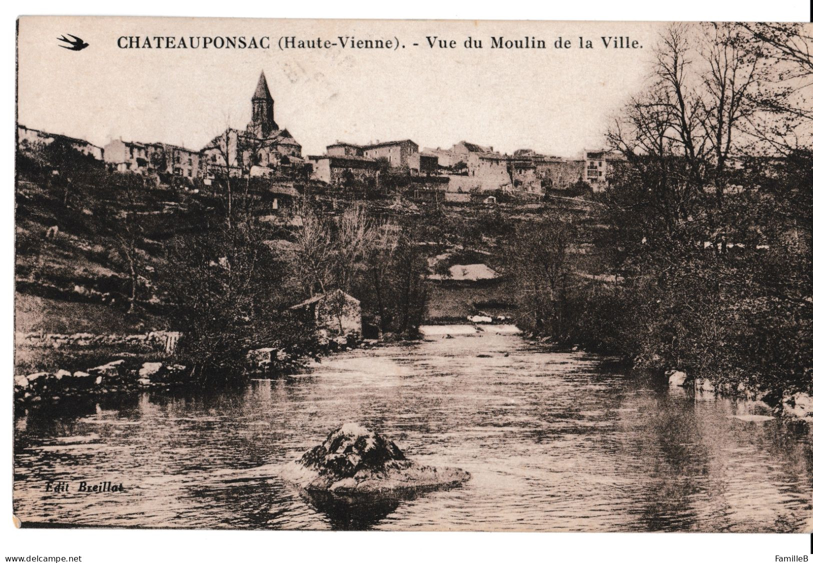 Chàteauponsac (Haute-Vienne) - Vue Du Moulin De La Ville - Chateauponsac
