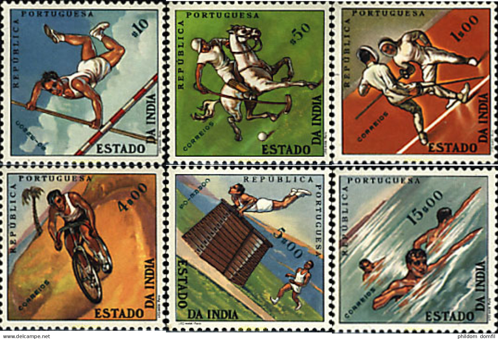 31397 MNH INDIA PORTUGUESA 1961 DEPORTE - Portugees-Indië