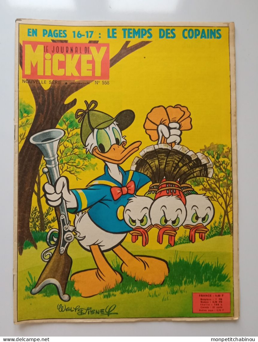 JOURNAL DE MICKEY N°558 (Janvier 1963) - Disney