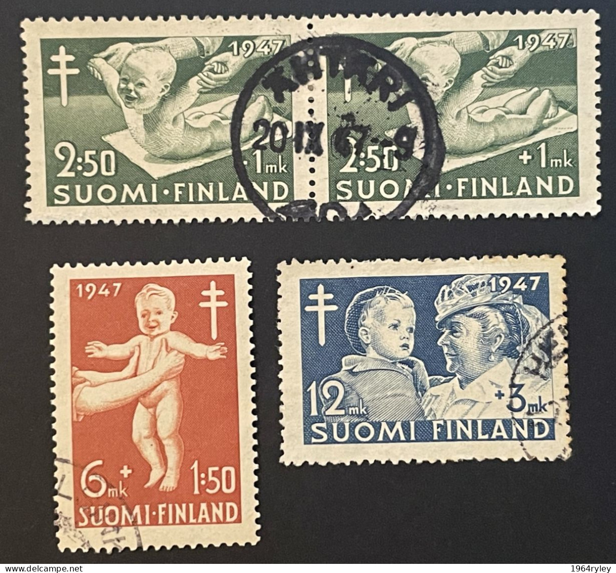 FINLAND  - (0) - 1947 - # 326/330  3 Values - Used Stamps