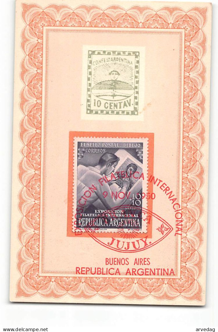 16228 ARGENTINA EXPOSICION FILATELICA INTERNACIONAL BUENOS AIRES  1950 - Storia Postale
