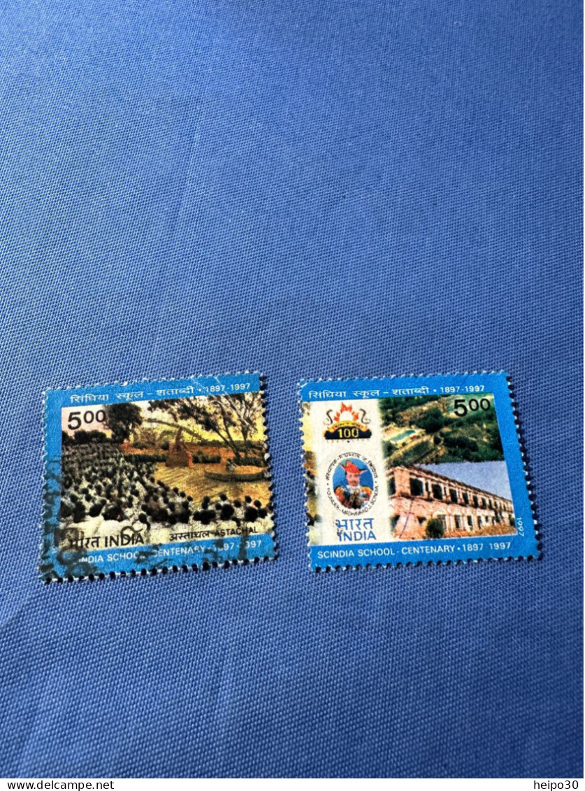 India 1997 Michel 1581-82 Scindia-Schule, Gwalior - Used Stamps