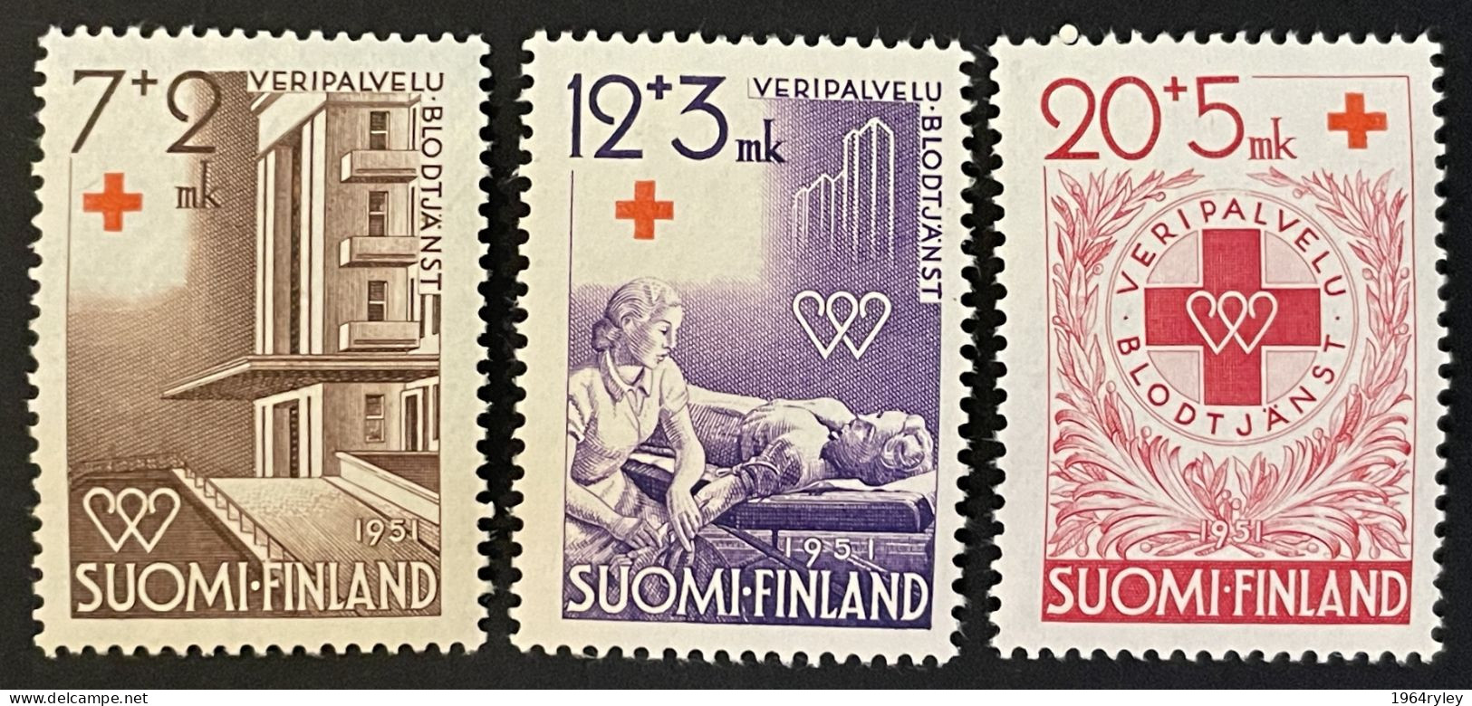 FINLAND  - MNH** - 1951 - # 375/377 - Unused Stamps