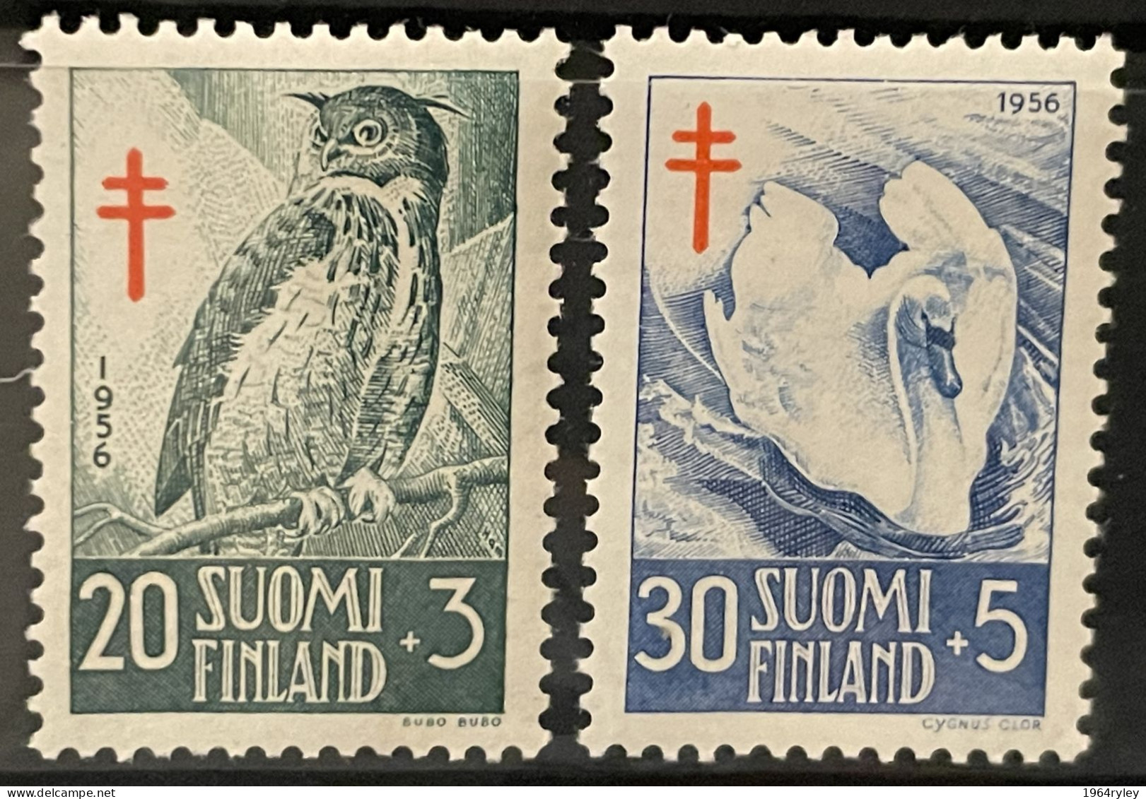 FINLAND  - MH* - 1956 - # 442/443 - Unused Stamps