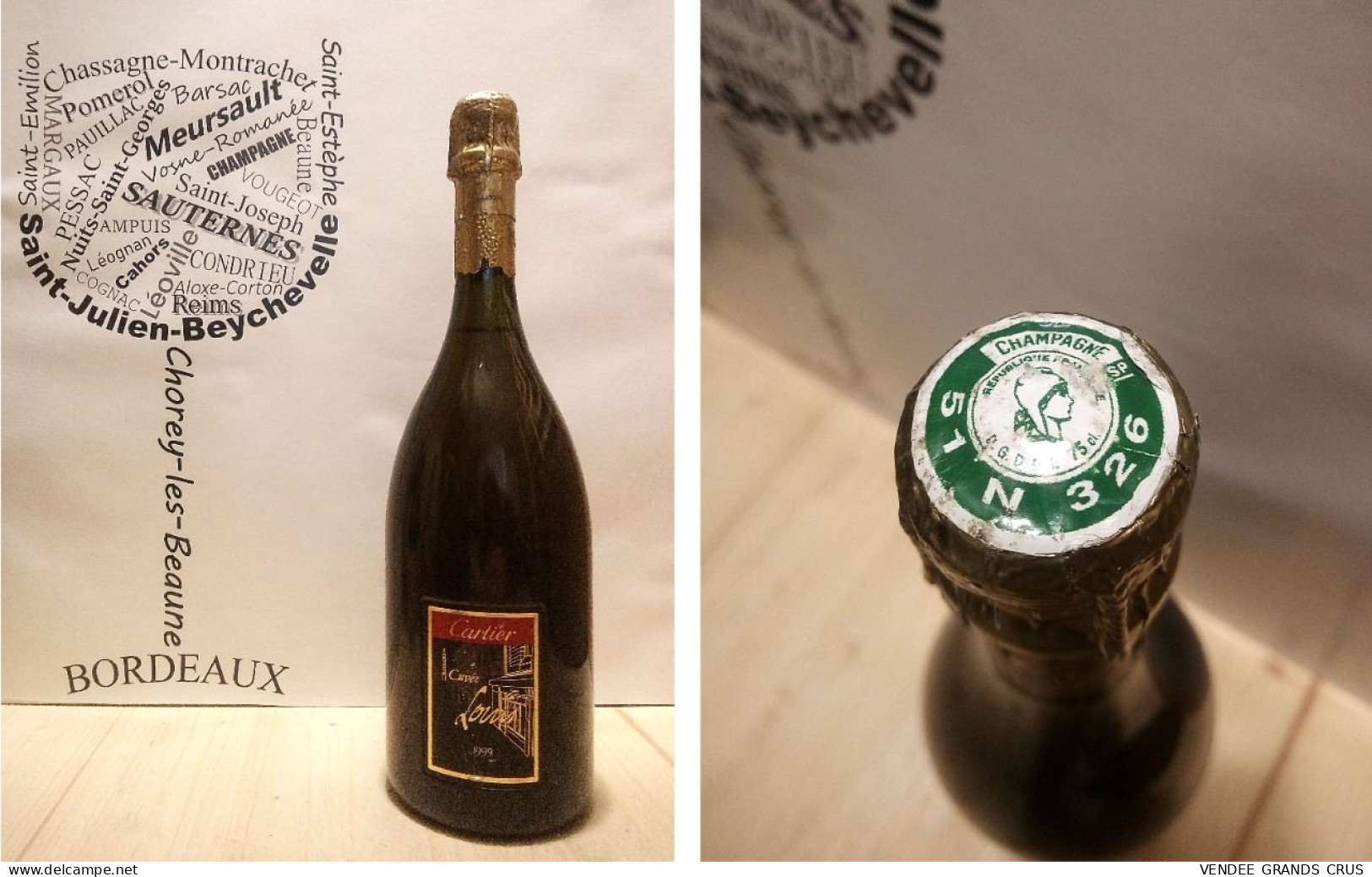 Pommery 1999 - Cuvée Louis - Edition Limitée Cartier - Champagne - 75 Cl - Blanc - Champagne & Mousseux