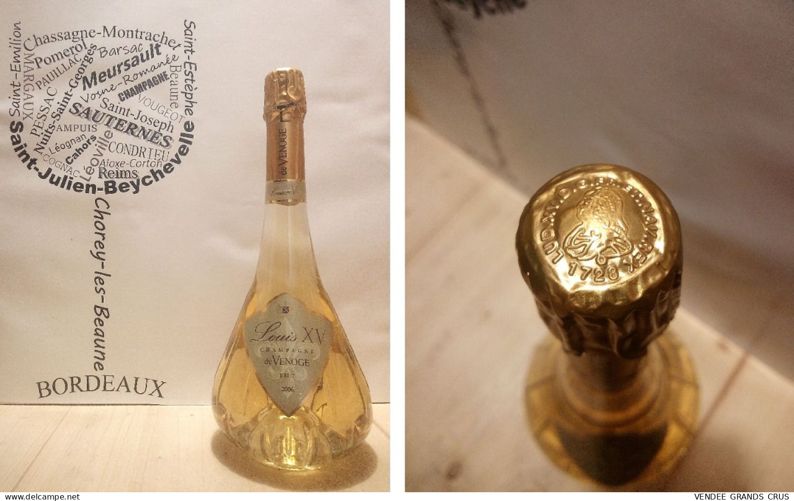 Champagne De Venoge 2006 - Cuvée Louis XV - 75 Cl - Blanc Effervescent - Champán & Cava