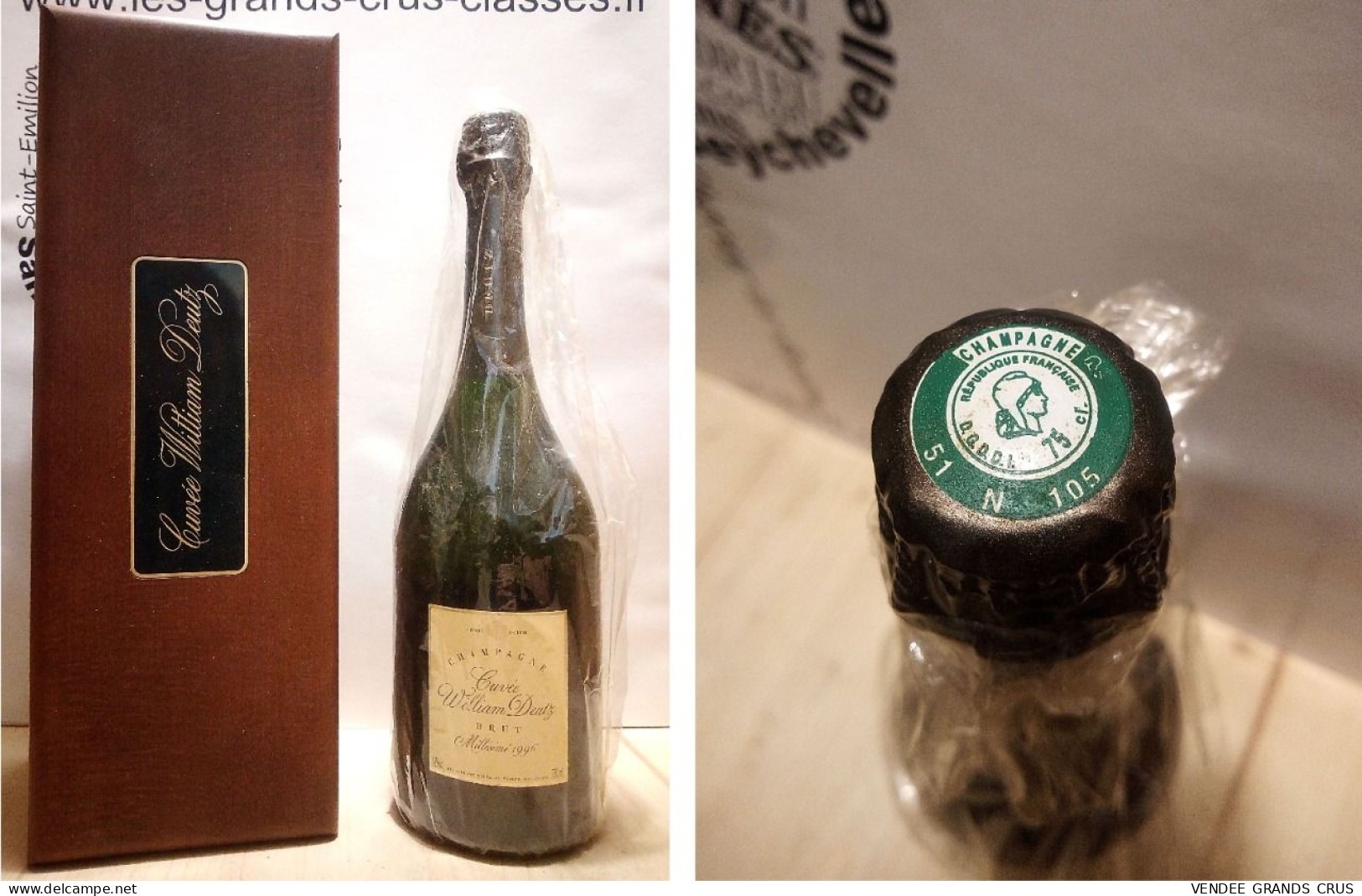 Champagne Deutz 1996 - Cuvée William Deutz - 1 X 75 Cl - Blanc Effervescent - Champagne & Schuimwijn