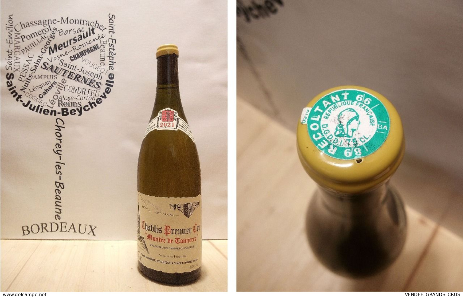 Chablis 1er Cru 2021 - Montée De Tonnerre - Vincent Dauvissat - 75 Cl - Blanc - Vin