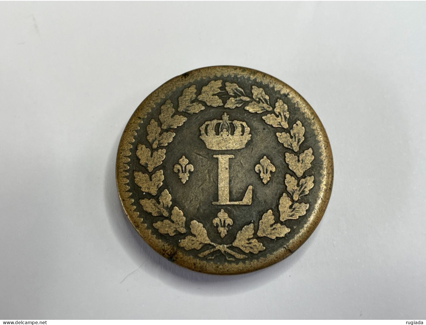 1814 BB France Un Decime, Strasbourg Mint - Louis XVIII - Dots, FINE - Altri & Non Classificati