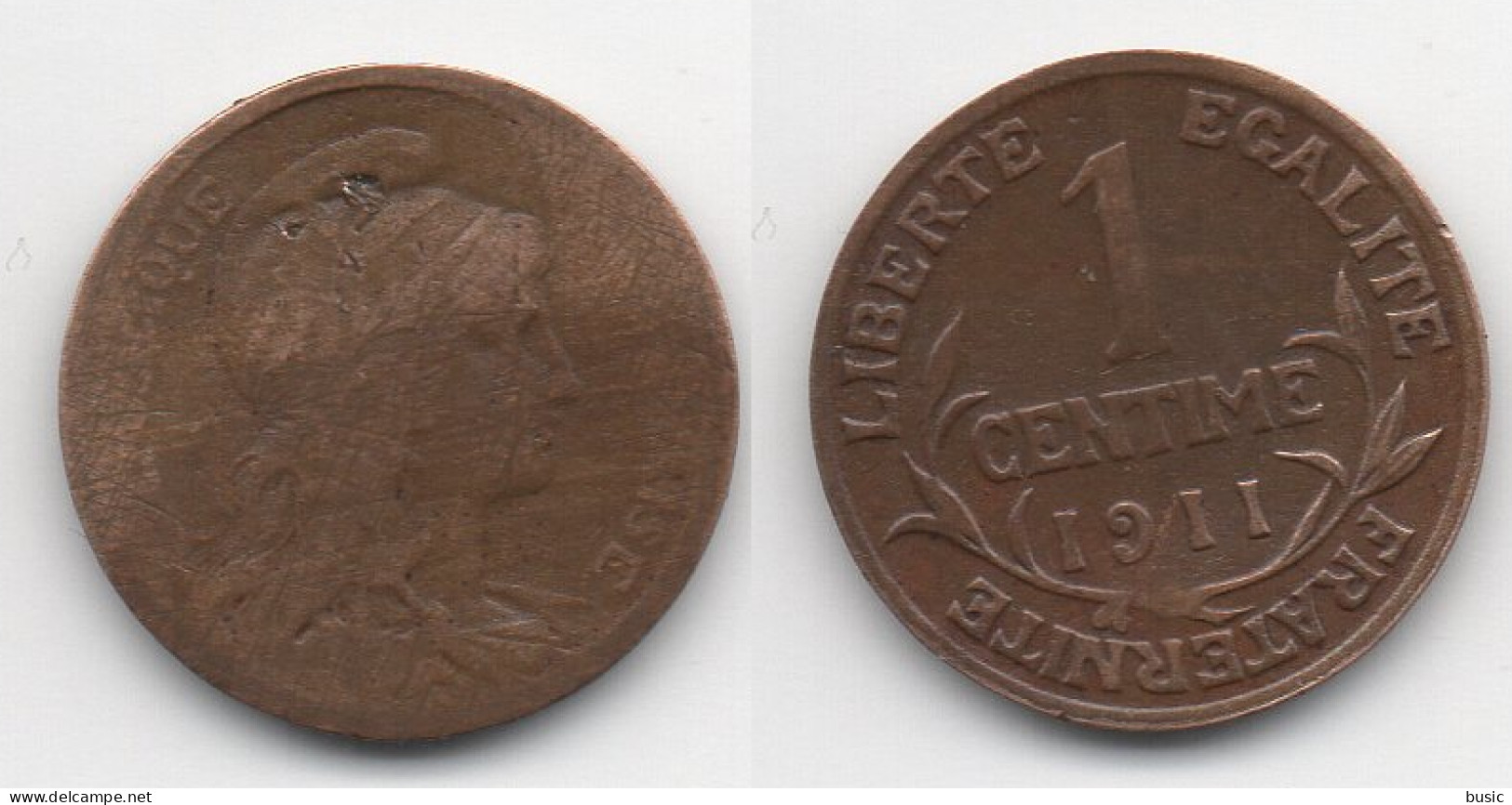 + FRANCE   + 1 CENTIME 1911 + - 1792-1975 Convention (An II – An IV)