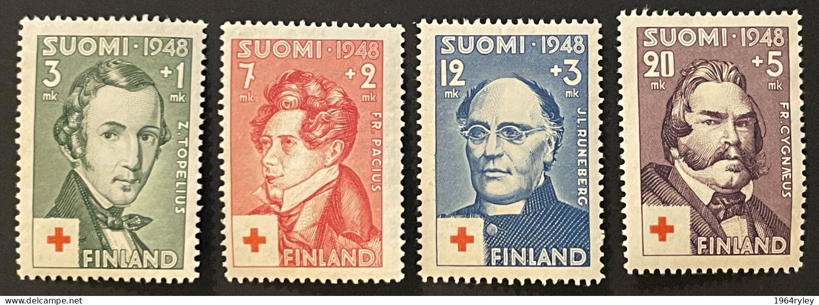 FINLAND  - MH* - 1948 - # 334/337 - Neufs