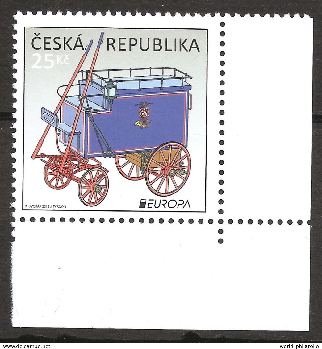 République Tchèque 2013 N° 674 ** Europa, Emission Conjointe, Europe, Véhicule Postal, Diligence, Voiture à Cheval Malle - Neufs