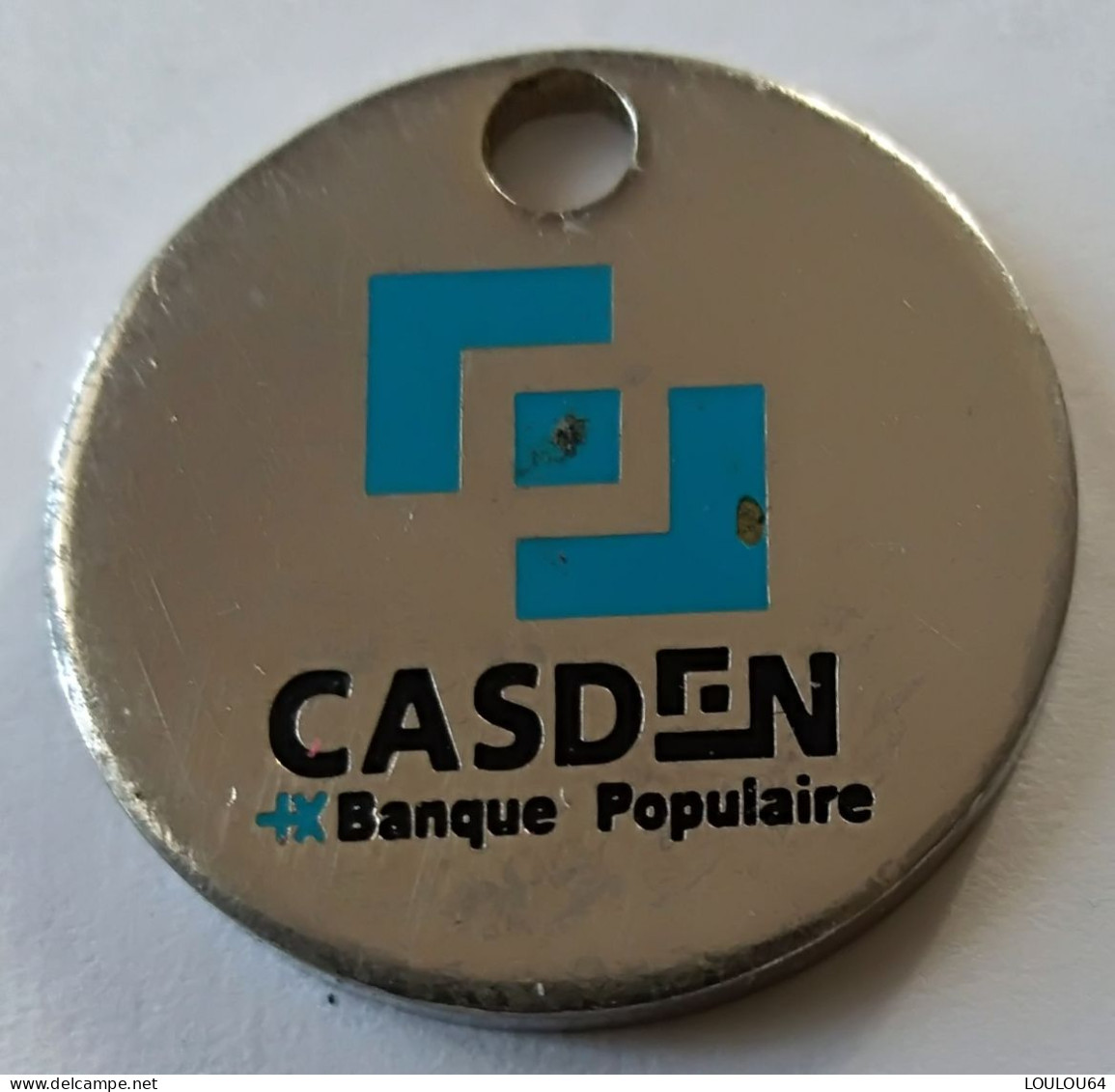 Jeton De Caddie - Banque - CASDEN - Banque Populaire - En Métal - (1) - - Jetons De Caddies