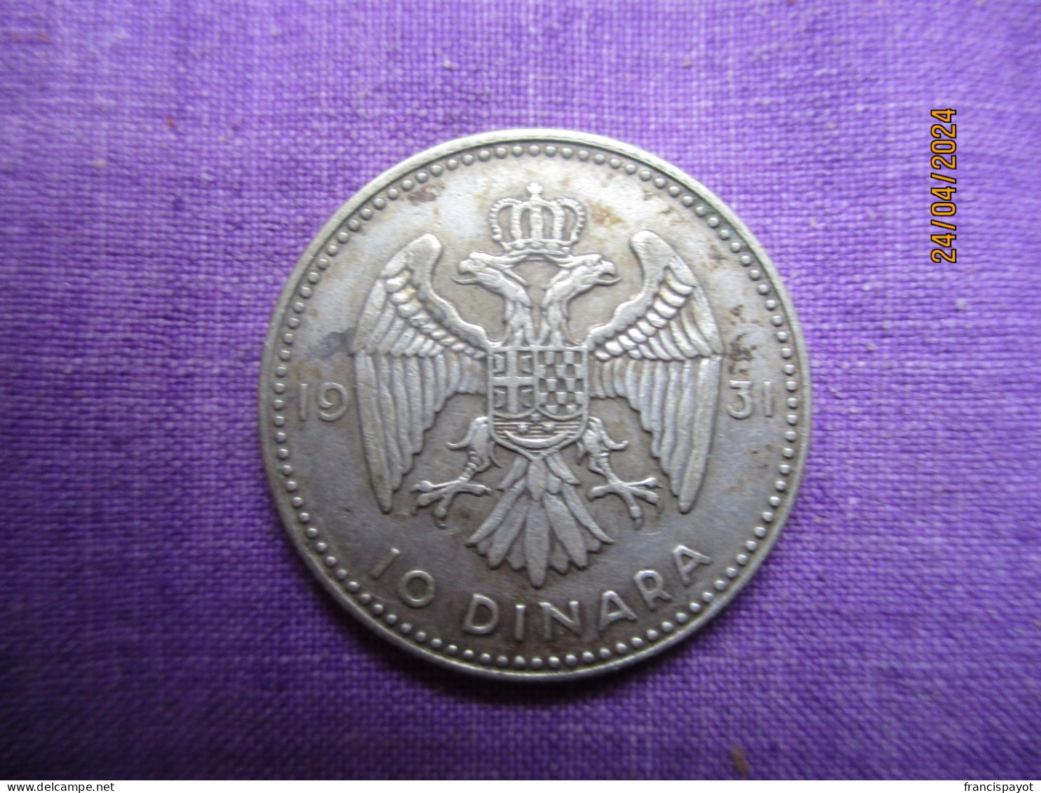 Serbie (Yougoslavie) 10 Dinar 1931 - Serbia