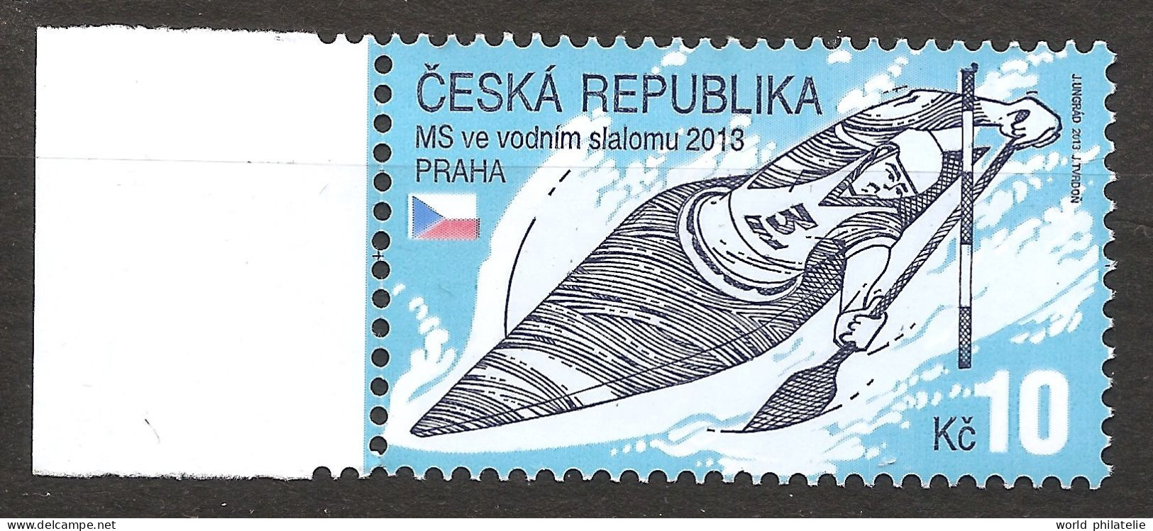 République Tchèque 2013 N° 686 ** Sport, Championnats Du Monde, Slalom, Kayak, Canoë, Prague, Émilie Fer, Hradilek, C-1 - Unused Stamps