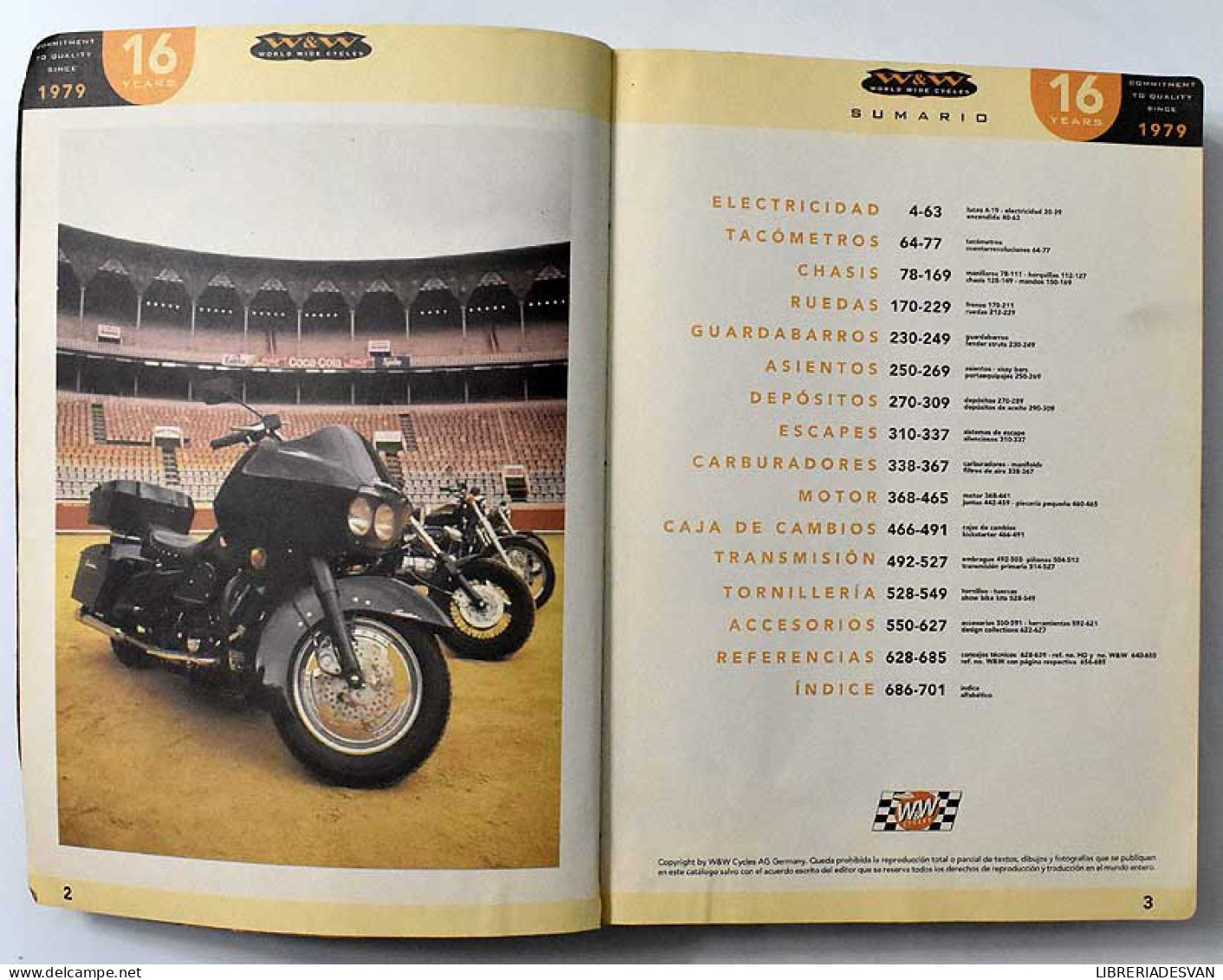 World Wide Cycles. Catálogo De Piezas Harley. Edición Española 1996 - Lifestyle