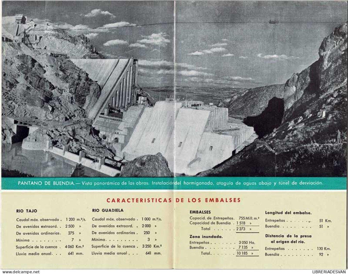 Pantanos De Entrepeñas Y Buendía 1951 - Servicios Hidráulicos Del Tajo - Practical