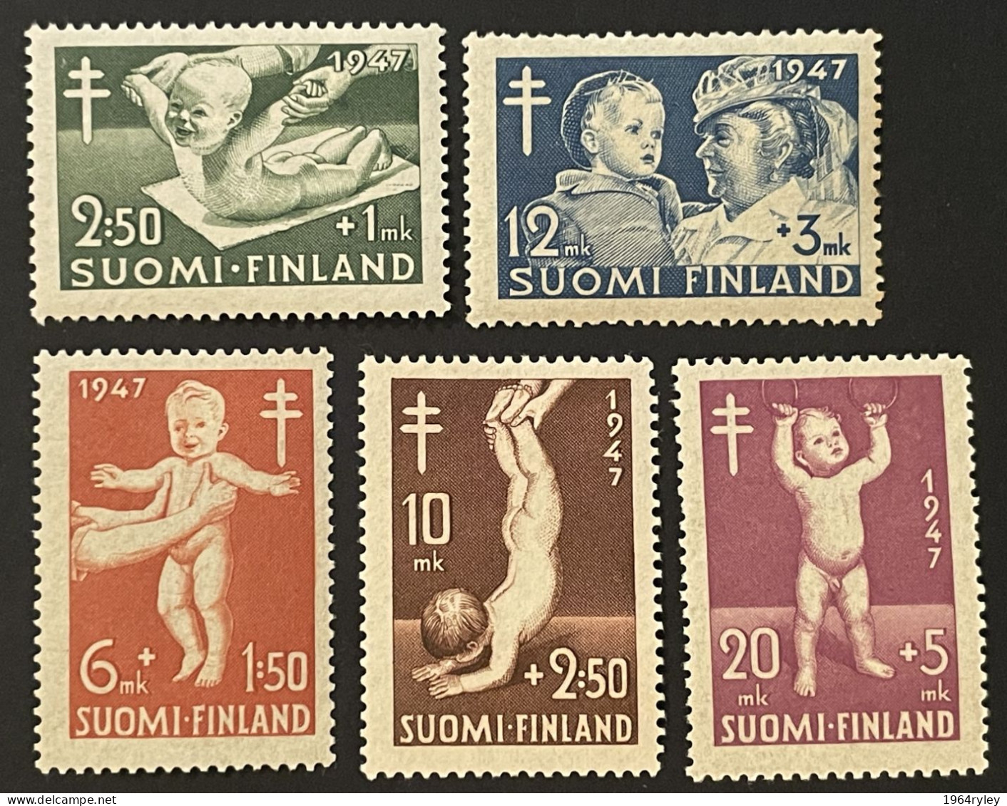 FINLAND  - MH* - 1947 - # 326/330 - Nuovi