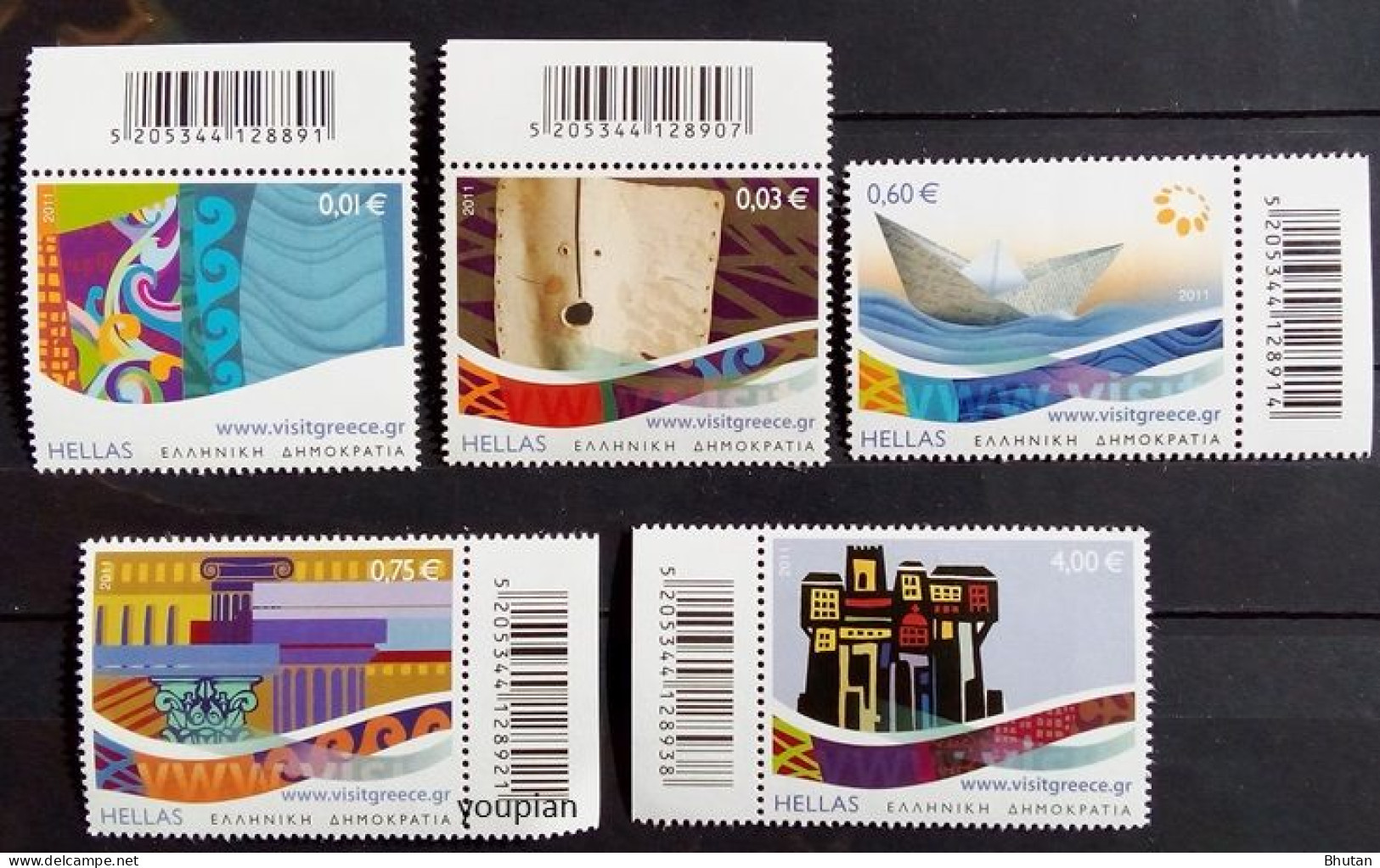 Greece 2011, Tourism, MNH Stamps Set - Unused Stamps