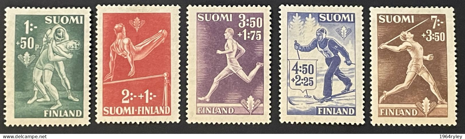 FINLAND  - MH* - 1945 - # 282/286 - Nuovi