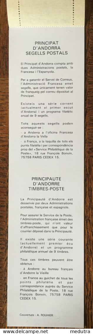 Andorre Carnet 356A  De 1987 NEUF** Non Plié (timbres 356 Et 357) - Libretti