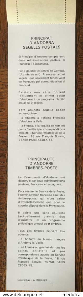 Andorre Carnet 356A  De 1987 NEUF** Non Plié (timbres 356 Et 357) - Carnets