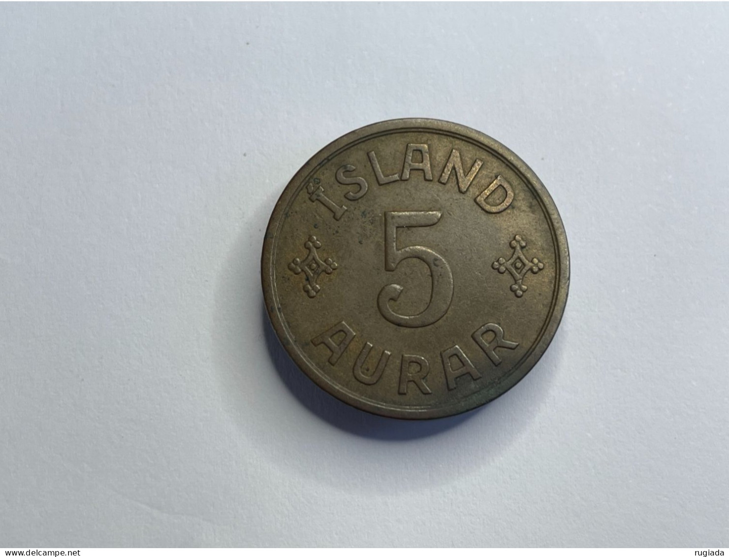 1931 (GJ N) Iceland 5 Aurar, VF Very Fine, Scarce Mint Mark - Islanda