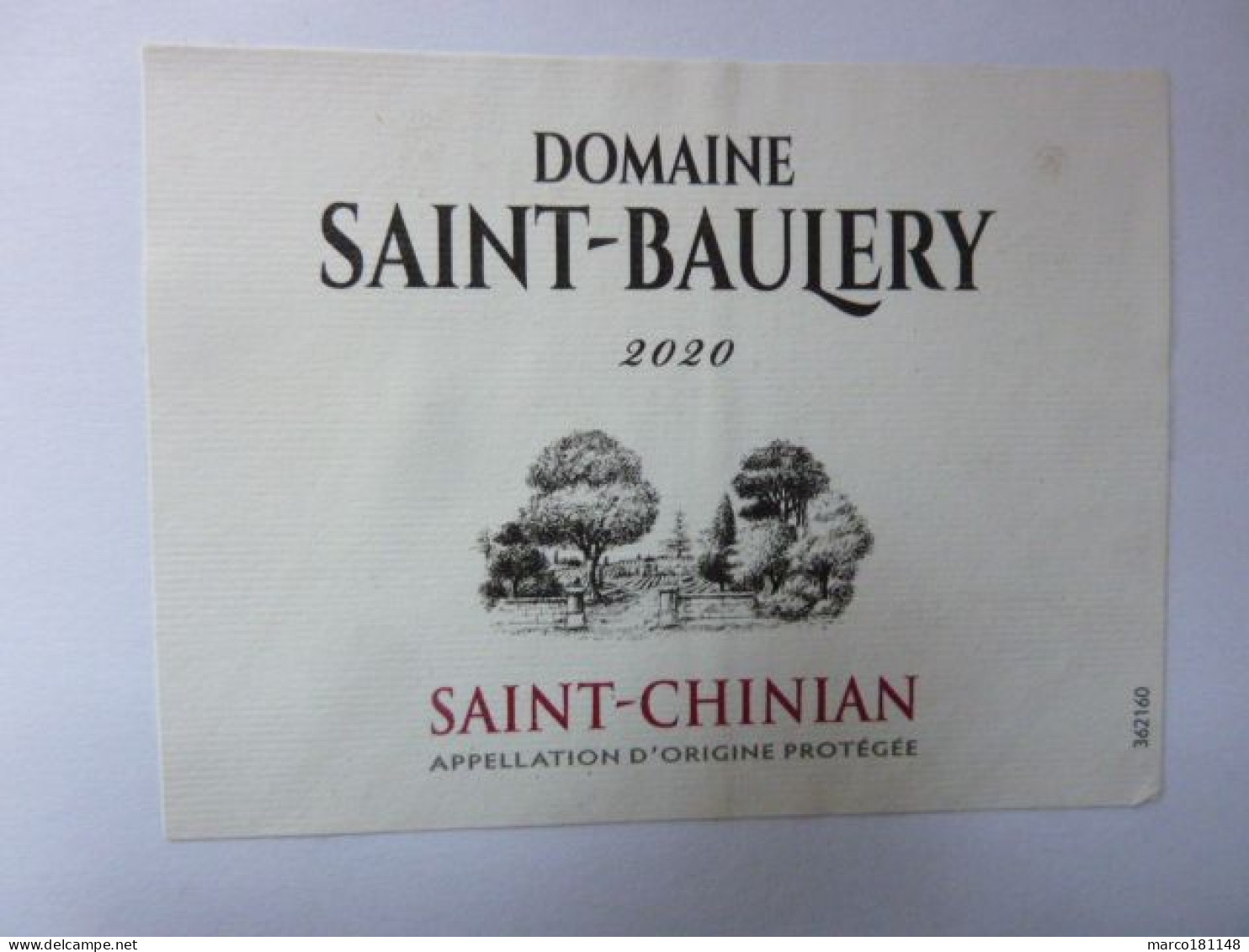 Domaine SAINT BAULERY - Saint Chinian - 2020 - AOP - Vino Tinto