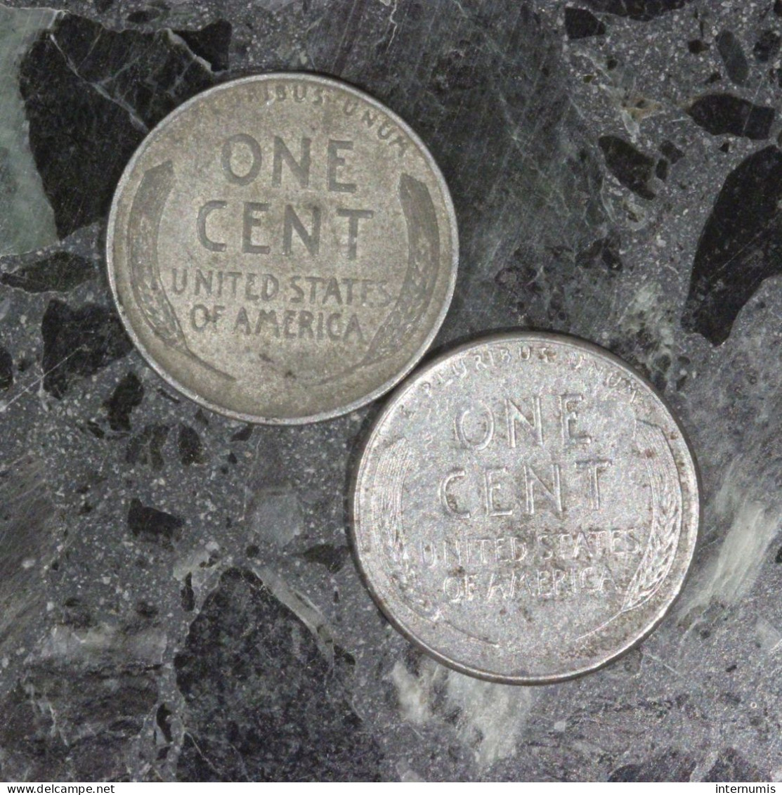 Etats-Unis / USA LOT (2) : 1 Cents 1943 - Steel Penny - Alla Rinfusa - Monete